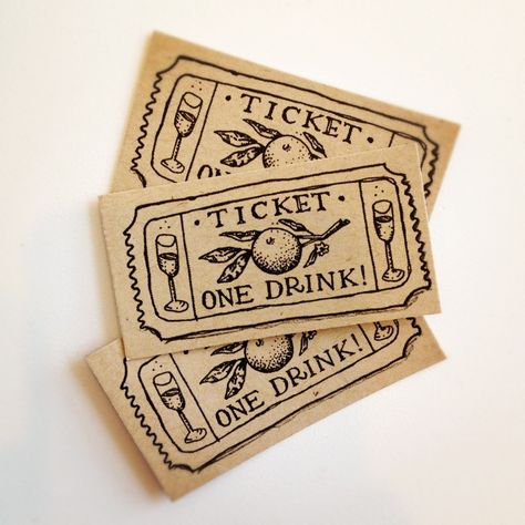 Jen Mussari Ticket Drawing, Drink Tickets, Logo Creator, Create Logo, Ticket Design, Weird Tattoos, 카드 디자인, Linoleum, Design Graphique