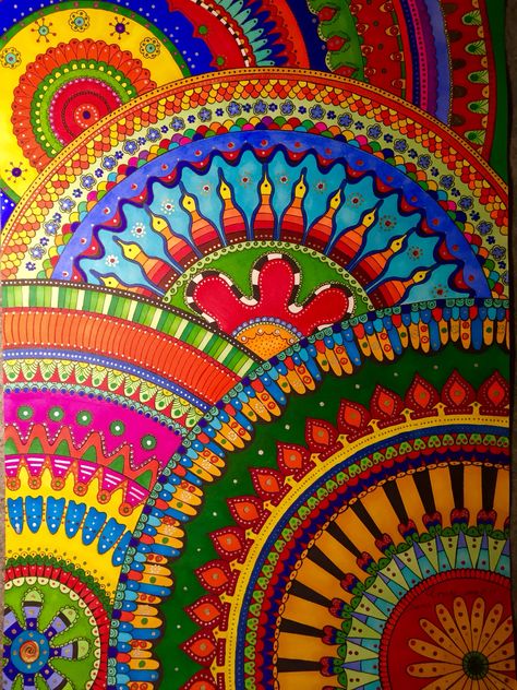 Zaxrafa Art, Doodle Iphone Wallpaper, Truck Art Pakistan, Mandala Wallpaper, Textile Prints Design, Truck Art, Mandala Wall Art, Graphic Wallpaper, Indian Art Paintings