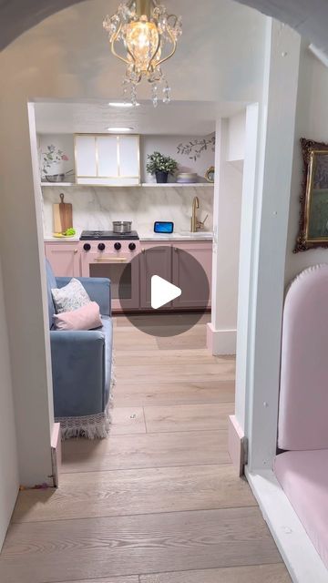 2.8M views · 235K likes | Elise Hunter | DIY & HOME on Instagram: "The playhouse is actually, completely done 😭😭 I can’t believe it!! We started it 9 months ago as a gift to our girls for Christmas. Almost killed our selves building the outside in just 2 weeks! Had NO idea how much love and work we’d put into the inside for the next 8 months! It’s has been such a JOY to work on! I LOVE building things for the girls! The magic in their eyes every step of the way has made it so much fun! I hope they make so many memories in this little playhouse! And I hope I find something that I can enjoy working on as much as this project! Thanks for following along for the last 9 months and cheering us on 🩷 we love you!" Inside Cubby House Ideas, Inside Playhouse Ideas, Closet Playhouse, Inside Playhouse, Play Houses Diy, Cubby House Ideas, Grandkids Room, Building Things, Diy Playhouse