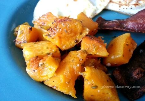 Savory Roasted Butternut Squash - Oh Sweet Mercy Autoimmune Healing, Thm Diet, Cheap Healthy Dinners, Fuel Pull, Trim Healthy Recipes, Trim Healthy Mama Recipes, Mama Recipe, Butternut Squash Recipes, Thm Recipes