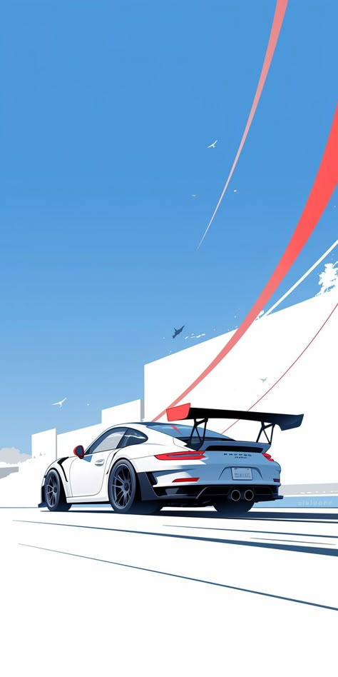 #porsche #cars #phonewallpaper #mobilewallpaper #wallpaper #background Geometric Wallpaper Hd, Aesthetic Porsche, Lockscreen And Homescreen, Wallpaper Tumblr Lockscreen, Wallpapers Cars, Cars Images, Trippy Cartoon, Simplistic Wallpaper, Automotive Illustration