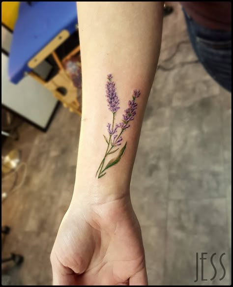 Vervain Flower Tattoo, Rose And Lavender Tattoo, Thistle Rose Tattoo, Wrist Wrap Tattoos For Women, Vervain Tattoo, Larkspur Tattoo, Lilac Tattoo, Thistle Tattoo, Tiny Wrist Tattoos