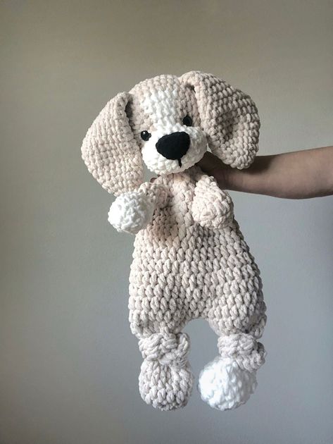 crochet gift crochet crochet patterns Crochet Puppy, Lovey Crochet, Lovey Pattern, Crochet Lovey, Easy Crochet Animals, Crochet Animals Free Patterns, Haken Baby, Fun Crochet Projects, Crochet Dog