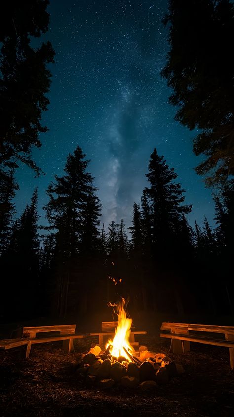 Campfire Background, Camping Phone Wallpaper, Camp Fire Wallpaper, Campfire Wallpaper Iphone, Camping Fire Aesthetic, Get Outside, Screen Savers, Campfire, Iphone Wallpaper