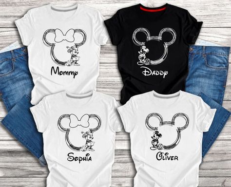 Minnie Mouse Sketch, Disney Family Shirt, Mouse Sketch, Disney Family Vacation Shirts, Shirt Sketch, Disney Trip Shirts, Minnie Mouse Shirts, Disney Family Vacation, Disney World Shirts