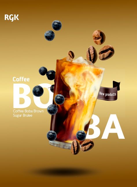 Boba tea flyer design Aesthetic Exterior House, Boba Poster, Happy Ice, Beverage Design, Advert Design, Exterior House Design, Beverage Poster, Beverage Photography, Fashion Poster Design