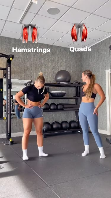 Hamstrings And Glutes Workout Gym, Hamstring Leg Press, Female Quads Muscle, Squats For Hamstrings, Hamstrings Before And After, Strengthen Quads At Home, How To Strengthen Quads, Rdls For Hamstrings, Hamstring Glutes Workout