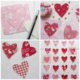 Helen Philipps: Scrappy Happy Hearts Quilting Hearts, Sewing Images, Chevron Quilt Pattern, Patchwork Squares, Heart Quilts, Girl Quilts, Heart Quilt Pattern, Red And White Quilts, Quilt Dress