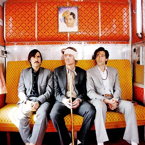 Wes Anderson Characters, The Darjeeling Limited, Wes Anderson Aesthetic, Darjeeling Limited, Color In Film, Wes Anderson Style, Wes Anderson Movies, Wes Anderson Films, Adrien Brody