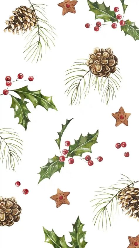 Christmas Wallpaper Backgrounds, Xmas Wallpaper, Christmas Phone Wallpaper, Cute Christmas Wallpaper, Holiday Wallpaper, Wallpaper Iphone Christmas, Winter Wallpaper, Watercolor Christmas, Wallpapers Iphone