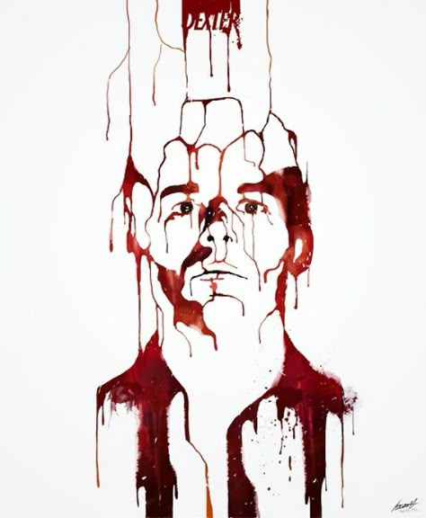 . Dexter Morgan Tattoo Ideas, Dexter Fanart, Dexter Tattoo, Dexter Poster, Dexter's Laboratory, Michael C Hall, Drawing Portraits, Dexter Morgan, Film Serie