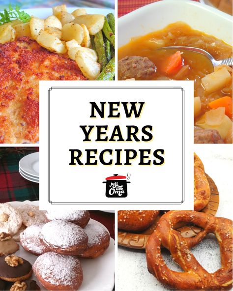 German Traditions on New Year's Eve with Recipes German New Years Food, New Years Tradition Food, Filipino Christmas Recipes, New Years Day Dinner, New Years Day Meal, German Party, Filipino Christmas, Traditional German Food, Food Authentic