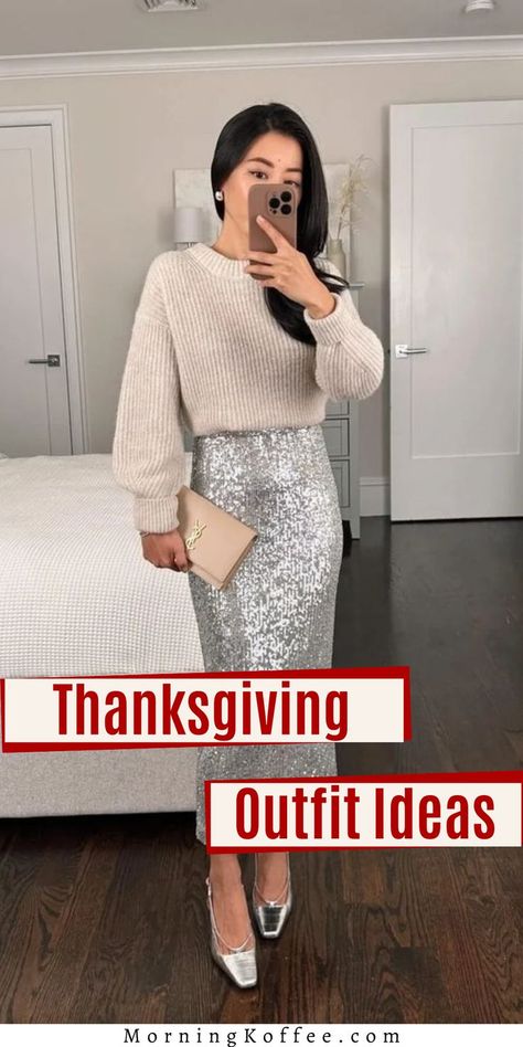 With Thanksgiving just around the corner, it's time to think about what to wear for the festive feast. Whether you're hosting a grand dinner or attending a cozy family gathering, having the perfect outfit is essential. From dressy to casual, there are 35 outfit ideas that cater to every style and comfort level. Dinner With Family Outfit, Thanksgiving Dinner Outfit, Outfit Dinner, Cute Thanksgiving Outfits, Thanksgiving Outfits, Dinner Outfits, Thanksgiving Outfit, Family Outfits, Thanksgiving Dinner