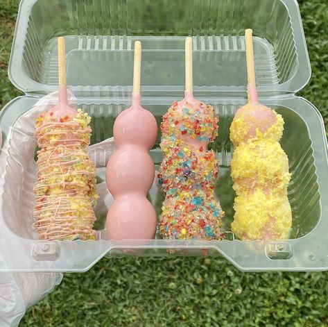 follow for more! Strawberry Donut Kabobs, Fruit And Donut Kabobs, Strawberry Crunch Candy Apples, Candied Grapes Business, Candy Coated Fruit, Candy Fruits, Candied Grapes Recipe, Candied Grapes, Candied Fruit Recipes