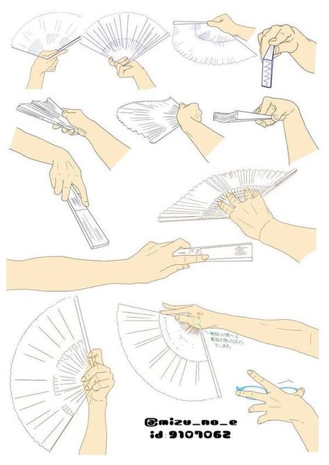 Mano con abanico Fan Drawing Reference, Fan Drawing, Seni Dan Kraf, Hand Drawing Reference, Hand Reference, Hands Holding, Kraf Diy, Poses References, Anime Drawings Tutorials