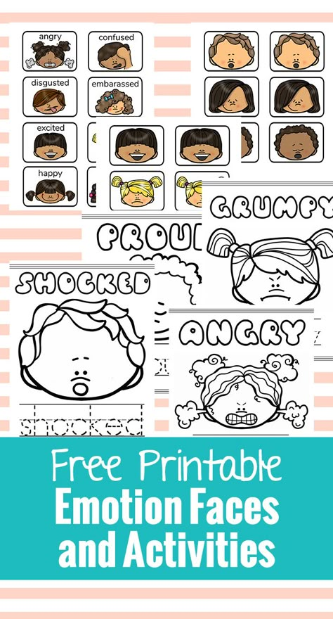 Emotions Sorting Activity, Preschool Emotions Activities Free Printable, Feelings Faces Printable, Feeling And Emotions Preschool, Emotions Centers Preschool, Feelings Chart Preschool Free Printable, Emotions Matching Game Free Printable, Free Printable Emotion Cards, Free Feelings Printables