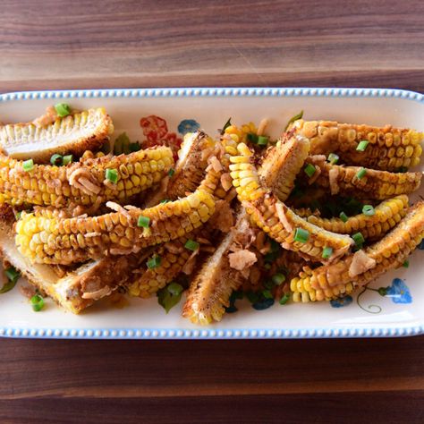 Corn Ribs By Ree Drummond Corn Ribs Recipe, Corn Ribs, Food Network Recipes Pioneer Woman, Ree Drummond Recipes, Pioneer Woman Ree Drummond, Vegetarian Barbecue, Sides Veggies, Bbq Seasoning, Ribs On Grill