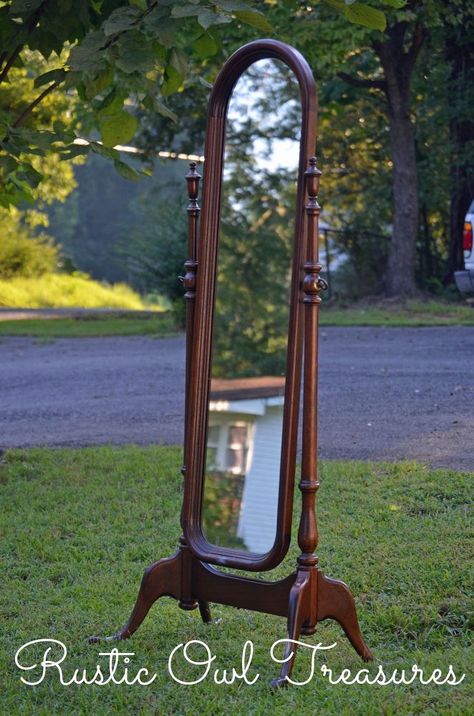 Tall Vintage Mirror, Standing Mirror In Bedroom, Vintage Standing Mirror, Vintage Floor Mirror, Antique Floor Mirror, Freestanding Mirror, Floor Length Mirror, Tall Mirror, Freestanding Mirrors