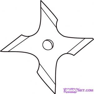 Throwing Star Armadura Cosplay, Knife Template, Knife Drawing, Ninja Birthday Parties, Ninja Birthday, Ninja Party, Knife Patterns, Ninja Star, Handcrafted Knife