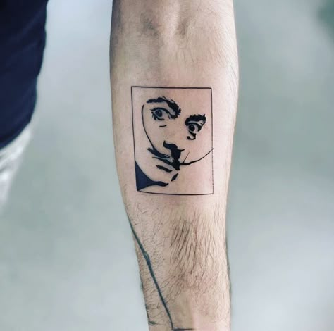 Salvatore Dali Tattoo, Salvador Dali Tattoos, Salvador Dali Tattoo Ideas, Dali Tattoo Ideas, Aus Tattoo, Amor Fati Tattoo, Salvador Dali Tattoo, Dali Tattoo, Basic Tattoos