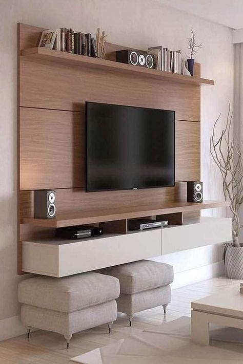 Modern Tv Room, Modern Tv Unit Designs, Tv Unit Design Modern, Tv Unit Furniture Design, Tv Unit Decor, Modern Tv Wall Units, Tv Unit Interior Design, Tv Cabinet Design, Tv Unit Furniture