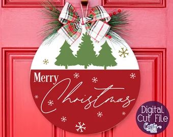 Chalking Ideas, Homemade Canvas, Circuit Machine, Door Signs Diy, Merry Christmas Svg, Merry Christmas Sign, Holiday Svg, Crafty Mama, Christmas Door Hanger