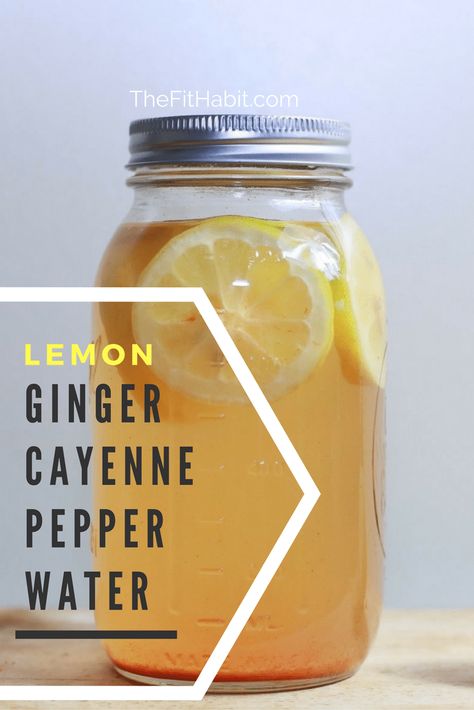 Sip on this throughout the day for a natural detoxifying effect. It will help reduce inflammation and debloat. I use stevia in the recipe to help with taste, but you could also use honey Lemon Ginger Water, Turmeric Water, Fit Bodies, Cleanse Your Liver, Lemon Diet, Lemon Detox, Ginger Water, Detox Water Recipes, Lemon Ginger