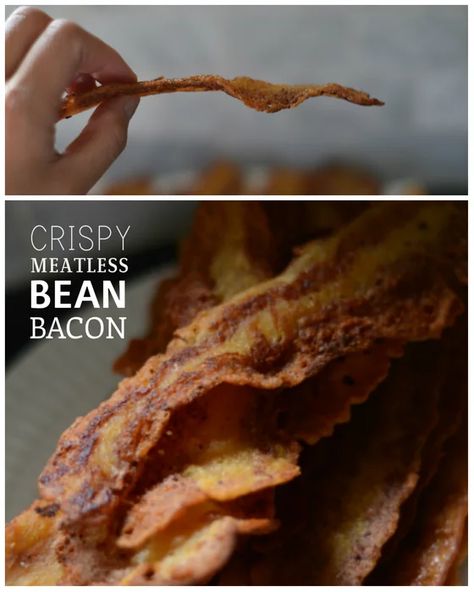 Crispy Meatless BEAN BACON : 5 Steps (with Pictures) - Instructables Sandwiches For Breakfast, Vegan Bacon Recipe, Quick Vegan Breakfast, Vegetarian Bacon, Vegan Bacon Bits, Vegan Meat Recipe, Cooking Vegetarian, Vegan Bacon, Meat Substitutes