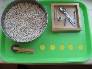 Magnet Hide-and-Seek - hide magnetic materials in barley, magnet clipped to clothespin, stickers for checking to make sure all objects are out (for younger kids, bigger (un-choke-able) magnetic objects, magnet wand instead of clothespin w/magnet, and probably not stickers) Magnetic Objects, Magnet Activities, Mixing Primary Colors, Montessori Science, The Wonder Years, Montessori Diy, Preschool Centers, Primary And Secondary Colors, Montessori Practical Life