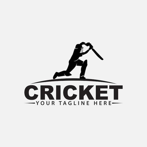 Cricket logo Premium Vector | Premium Vector #Freepik #vector #cricket-logo #cricket-player #league-logo #cricket-team Cricket League Logo, Logo Cricket, Best Team Names, Cricket Logo Design, Cricket Helmet, About Cricket, Cricket Logo, Cricket Jersey, Cricket Poster