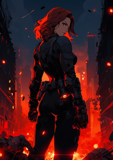 Marvel Wallpaper Black Widow, Black Widow Artwork, Black Widow Animated, Black Widow Comic Art, Black Widow Marvel Hot Art, Black Widow Aesthetic, Black Widow Avengers, Famous Comics, Black Widow Natasha