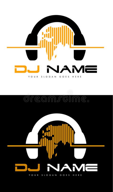 Dj Headphones Logo, Sound Logo Music, Dj Png Logo, Dj Logo Design Ideas, Dj Art Design, Dj Name Logo, Dj Logo Ideas, Headphones Logo, Dj Logo Design