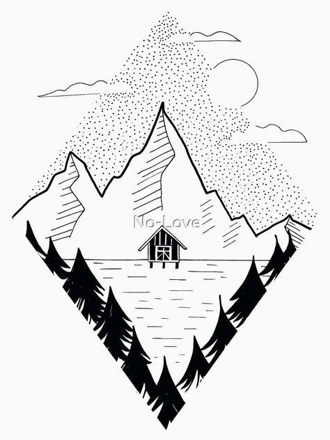 "Lofoten Norway Fjord " T-shirt by No-Love | Redbubble Fjord Tattoos, Norwegian Sayings, Norway Drawing, Norway Tattoo, Norway Map, Dotted Drawings, Lofoten Norway, Norway Fjords, Map Tattoos