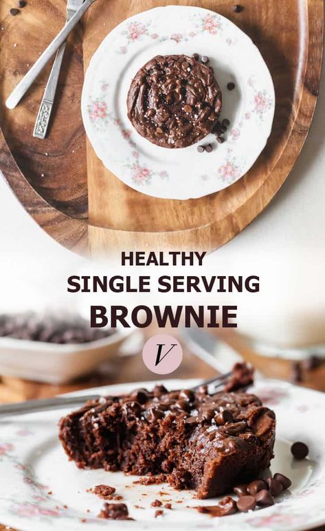 Single Serving Desserts Healthy, Single Serve Brownie Healthy, Healthy Individual Desserts, Single Serving Healthy Dessert, Vegan Single Serve Cookie, Healthy One Serving Desserts, Vegan Single Serve Dessert, Single Serve Healthy Desserts, Single Serve Desserts Healthy