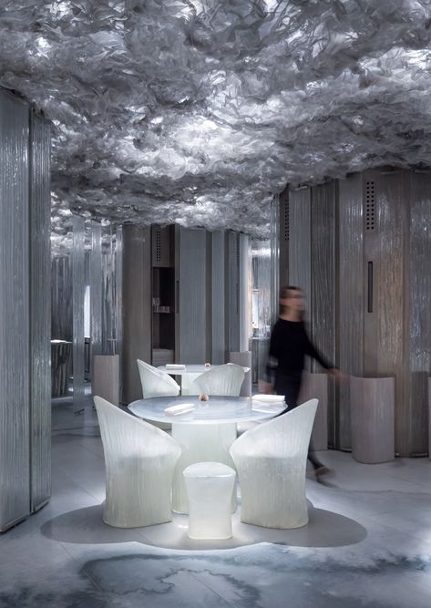 Behind the Building: RCR Arquitectes' ENIGMA Restaurant Resturant Design, Restaurant Lighting, Futuristic Interior, Cafe Interior Design, Design Del Prodotto, Restaurant Interior Design, Luxury Art, Hotel Design, Restaurant Interior