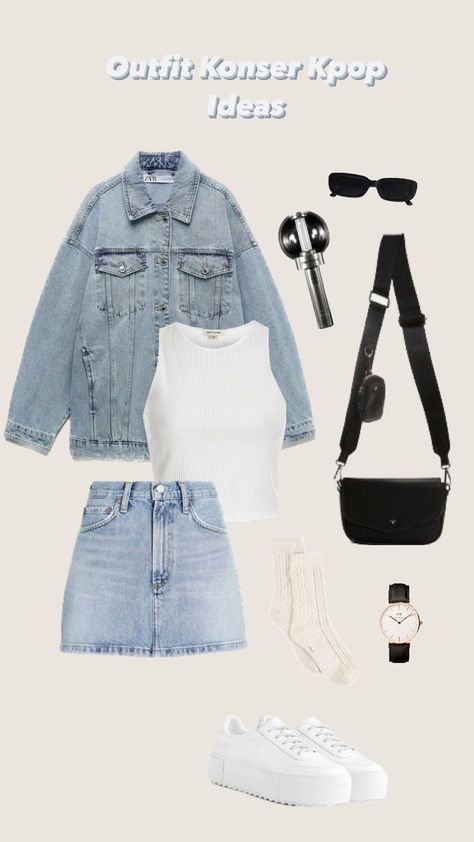 Outfit nonton Konser Outfits For K Pop Concert, Outfits For Enhypen Concert, K Pop Concert Outfit Ideas Enhypen, Concert Outfit Ideas Kpop Enhypen, Denim Outfit Concert, Kpop Denim Outfit, Enhypen Outfit Inspiration Concert, Kpop Concert Outfit Ideas Enhypen, Outfit Nonton Konser Kpop