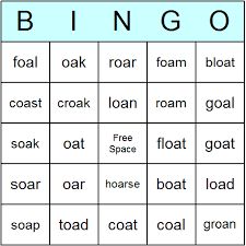 Image result for oa word list Oa Vowel Team, Dolch Words Activities, Oa Words, Dolch Word List, Bingo Card Generator, Digraphs Activities, Bingo Card Template, Digraph Words, Vowel Digraphs