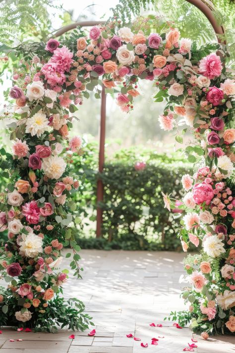 Enchanting Wedding Flower Arch Ideas: 40+ Styles to Inspire Flower Arch Ideas, Bow Renewal, Wedding Flower Arches, Flower Arch Wedding, Wedding Flower Arch, Flower Arches, Floral Arches, Arch Ideas, Wedding Arch Flowers