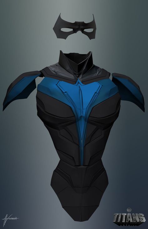 Nightwing Armor, Nightwing Titans, Titans Nightwing, Nightwing Costumes, Nightwing Cosplay, Robin Cosplay, Captain America Movie, Superhero Suits, Super Suit