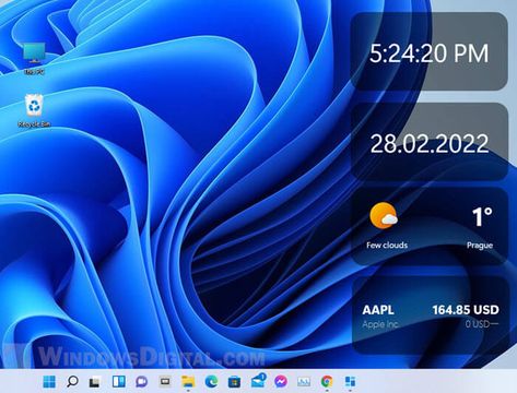 How to Add Widgets to Desktop in Windows 11 Windows 11 Desktop Ideas, Windows 11 Aesthetic, Windows Desktop Aesthetic, Windows Widget, Desktop Widgets, Macbook Ideas, Windows Background, Custom Widgets, Laptop Organization