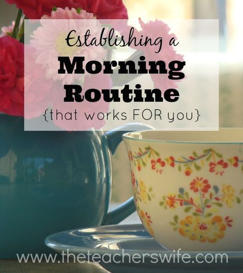 ESTABLISHING A MORNING ROUTINE {THAT WORKS FOR YOU}. I'm certainly not an early bird, but I've found that a simple morning routine really helps set the tone for my day.  I believe it's totally possible to develop a morning routine that helps you accomplish your daily goals, but doesn't overwhelm you. A Virtuous Woman, Glowing Skin Routine, How To Have A Good Morning, Skin Care Routine For 20s, Morning Beauty Routine, Homemaking Tips, A Morning Routine, Miracle Morning, Virtuous Woman