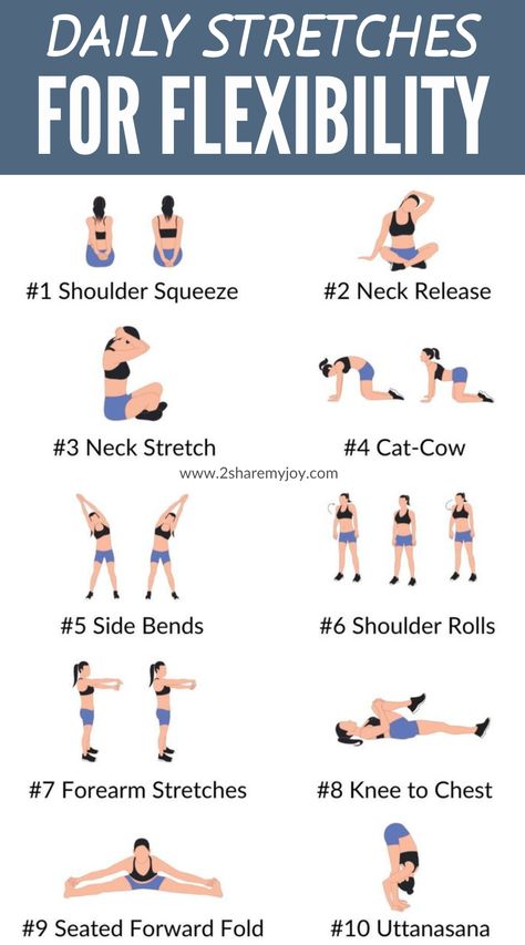 Increase your flexibility and improve your overall well-being with these daily stretches. Incorporating a stretching routine into your daily schedule can help prevent injuries, reduce muscle soreness, and improve your posture. Whether you're a beginner or an experienced athlete, these stretches are suitable for everyone. Try incorporating them into your warm-up or cool-down routine #flexibility #stretching #wellbeing #fitness Easy Morning Workout, Best Stretching Exercises, Beginner Full Body Workout, Morning Workout Routine, Motivasi Diet, Morning Yoga Routine, Latihan Kardio, Latihan Yoga, Easy Morning