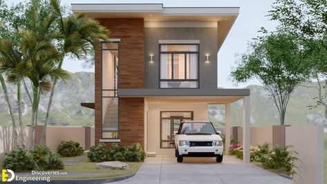 120 Sqm House Design, House Design With Plan, House Design 2 Storey, Beach Style House, Modern Bungalow House Design, Two Story House Design, Victorian Style House, Crazy Houses, 2 Storey House Design