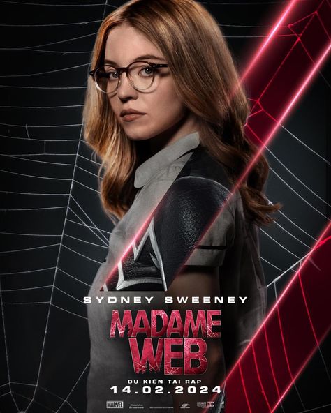 Madam Web, Julia Carpenter, Web Movie, Madame Web, Spiderman Poster, Sydney Sweeney, Spider Woman, Superhero Movies, Sony Pictures