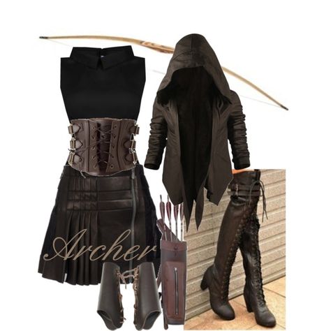 Shadow Hunter Gear by meagan-wymbs on Polyvore featuring mode, Prada, Nicholas K and Balenciaga Hunter Costume, Warrior Outfit, Hunter Outfit, Balenciaga Fashion, Fair Outfits, Fandom Outfits, Medieval Clothing, Legolas, Steampunk Fashion