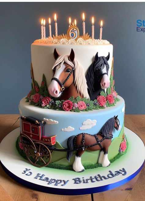 Horse Cakes Ideas, Horse Cakes Birthday, Horse Riding Cake, Birthday Cake Horse, Horse Birthday Cakes, Horse Cake Ideas, Horse Party Ideas, Country Birthday Cakes, Horses Cake