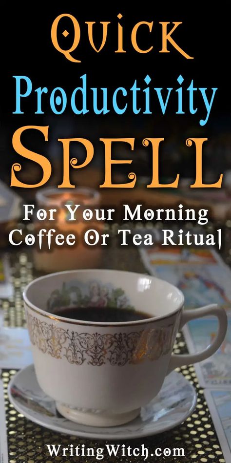 Spell For Productivity, Productivity Spell, Writing Rituals, Success Spell, Hearth Witch, Witch Recipes, Wicca Recipes, Kitchen Witch Recipes, Witchy Kitchen