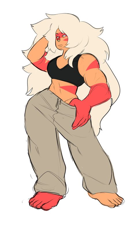 Jasper in sweats Jasper Su Fan Art, Saffron Flowers, Jasper Su, Jasper Steven Universe, Steven Universe Pictures, Universe Images, Buff Women, Steven Universe Drawing, Steven Universe Characters