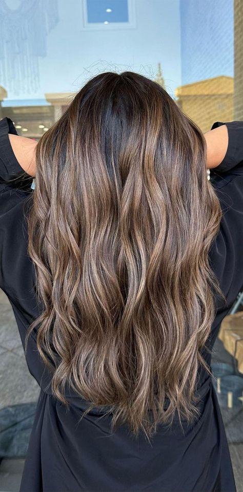 soft Balayage, brown balayage, ash brown balayage, Coffee Balayage Hair, Brunette balayage 2023, caramel balayage, balayage hair ideas, balayage hair color ideas, blonde balayage Cold Brew Balayage Hair, Soft Balayage Brown, Sandy Brown Balayage, Soft Brown Balayage, Natural Balayage Brunette, Coffee Balayage, Hair Ideas Balayage, Balayage Ash Brown, Balayage Hair Brunette