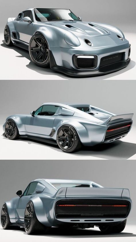 Concept Muscle Cars, Futuristic Cars Concept, Vintage Sports Cars, Cool Car Drawings, Custom Muscle Cars, Street Racing Cars, Concept Car Design, Futuristic Cars, Top Cars